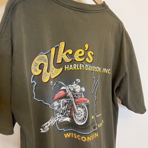 Vintage 90s Harley Davidson super worn shirt comfy - Picture 7 of 9